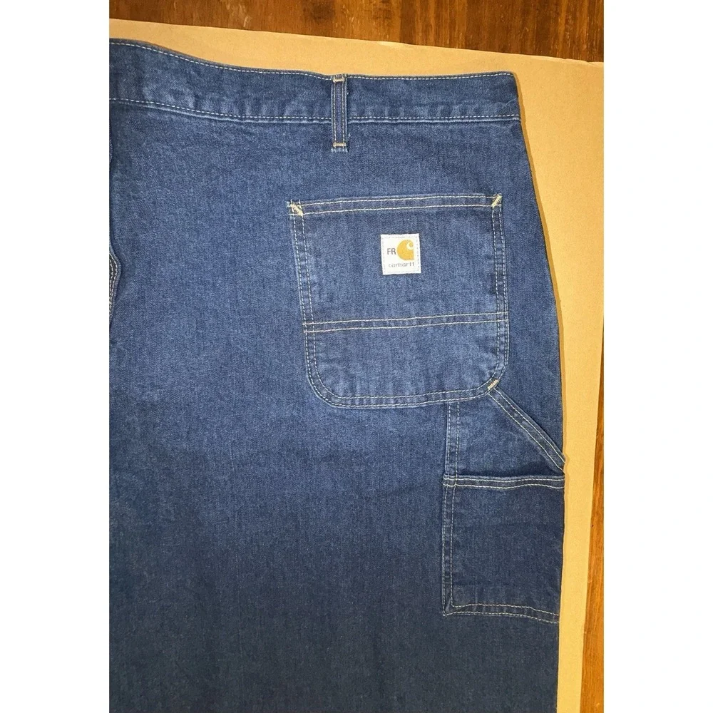 CARHARTT Men's FR Dungaree Jeans Flame Resistant Denim Carpenter Sz 48 x 30 NEW